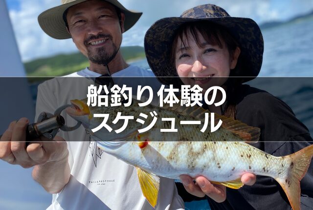 船釣り体験のスケジュール