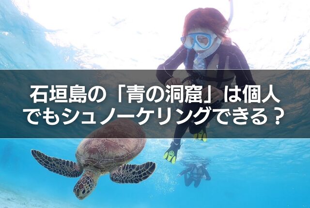 石垣島の「青の洞窟」は個人でもシュノーケリングできる？